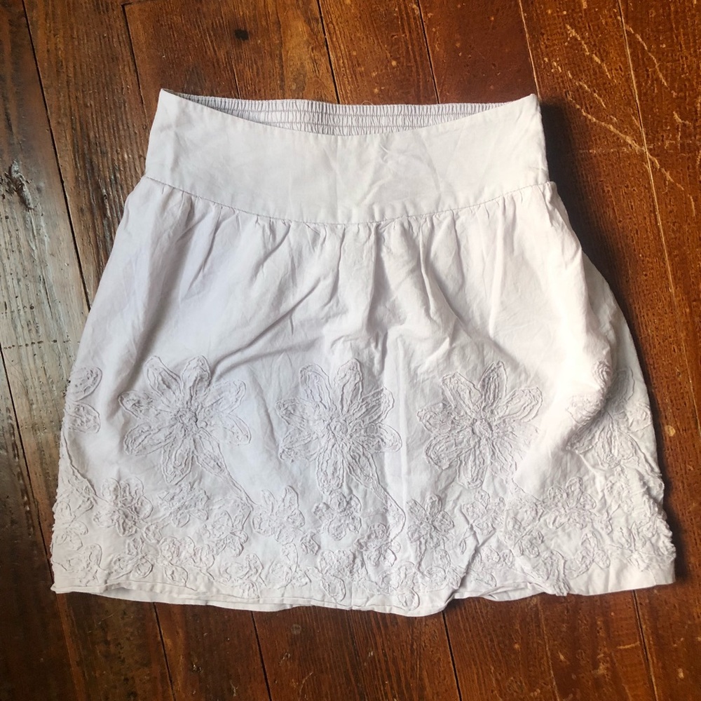 Stooshy lined floral mini skirt